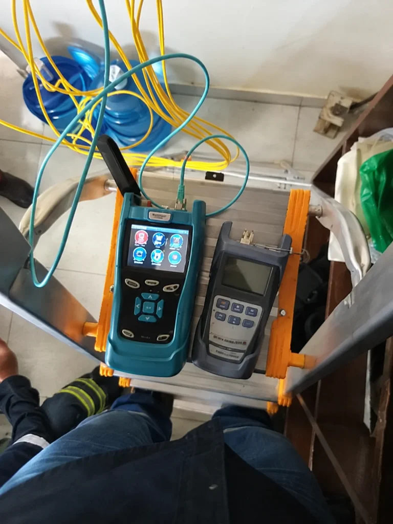 Network test instruments and cable connections