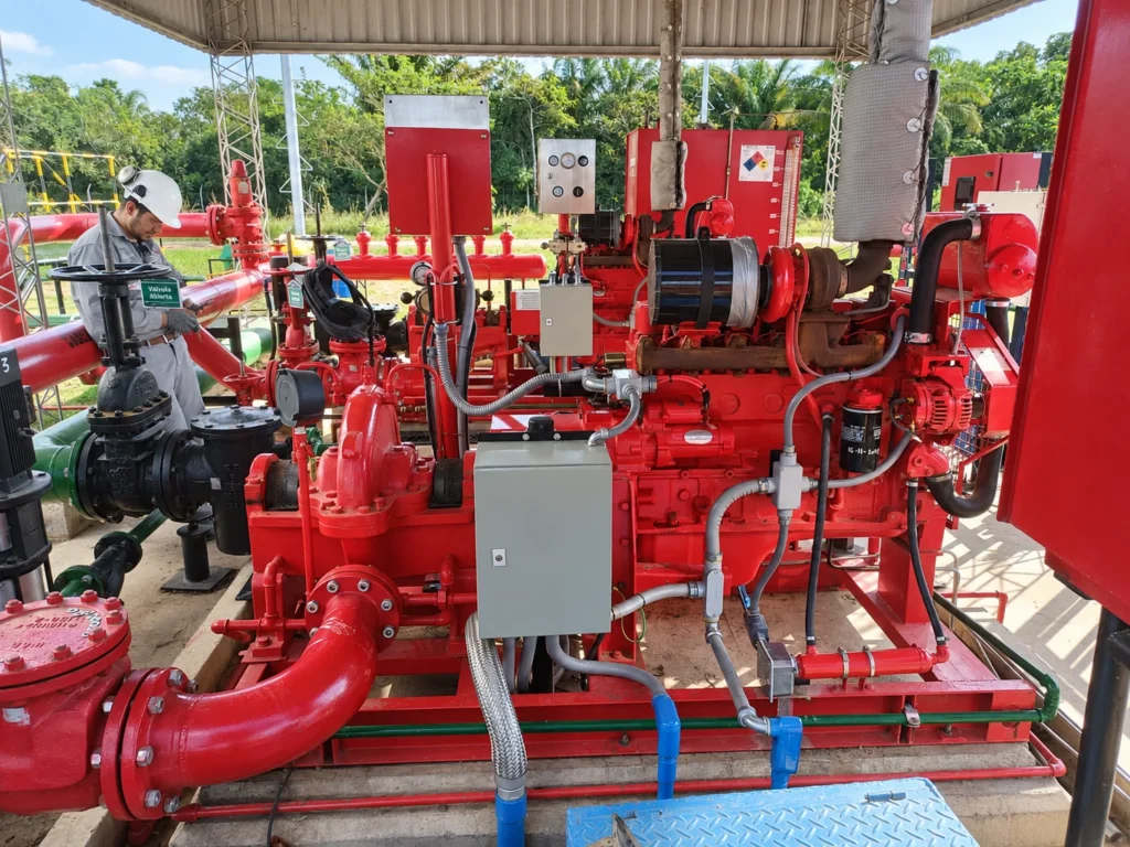 Fire-pump equipment and control installation