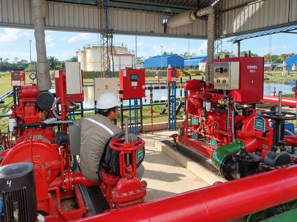 Fire-pump installation
