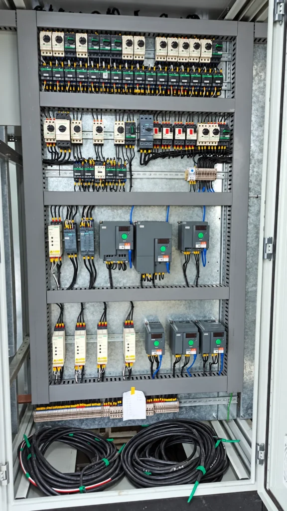 Control cabinet with drive equipment