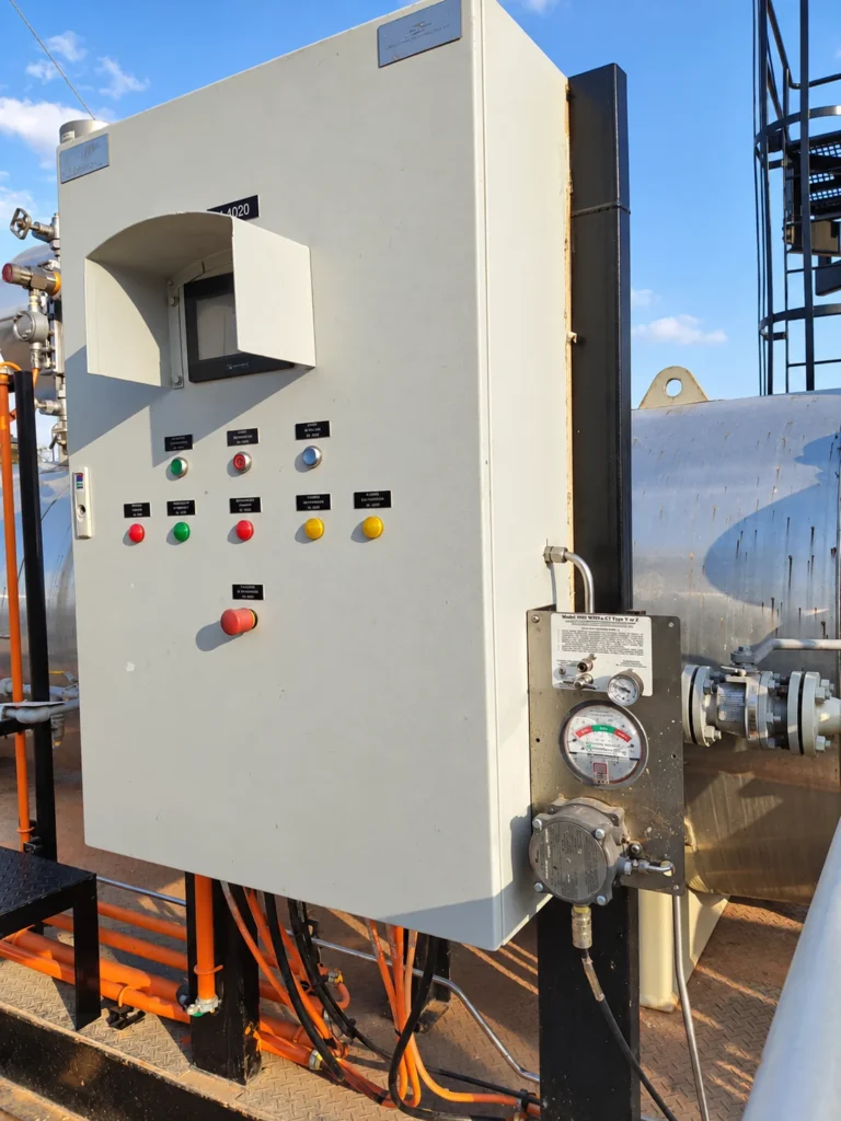 Outdoor control panel with operator interface